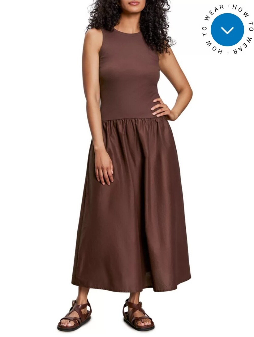 New Sanctuary Take Me Away Midi Dress Small Brown